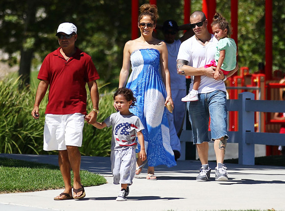 Jennifer Lopez, Casper Smart, Emme, Max Jennifer Lopez, Casper Smart, Emme, Max